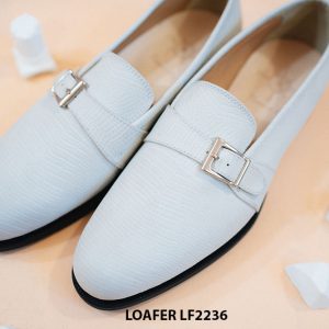 Giày lười nam thủ công màu trắng Loafer LF2236 001
