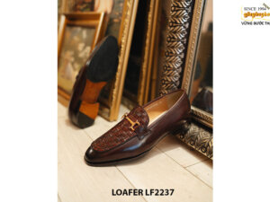 Giày lười nam da đan phong cách Loafer LF2237 004