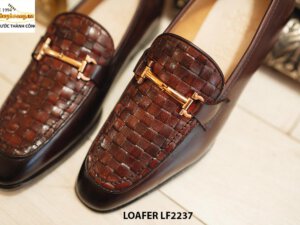 Giày lười nam da đan phong cách Loafer LF2237 003