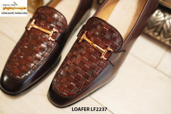 Giày lười nam da đan phong cách Loafer LF2237 003