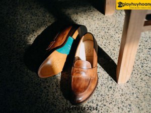 Giày da nam thuộc da bê thảo mộc tự nhiên Loafer LF2252 003