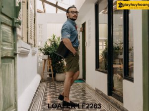 Giày lười nam da lộn hoài niệm Loafer LF2263 003