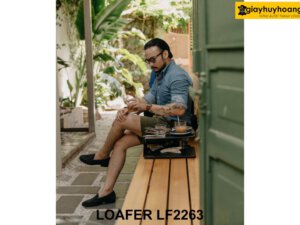 Giày lười nam da lộn hoài niệm Loafer LF2263 002