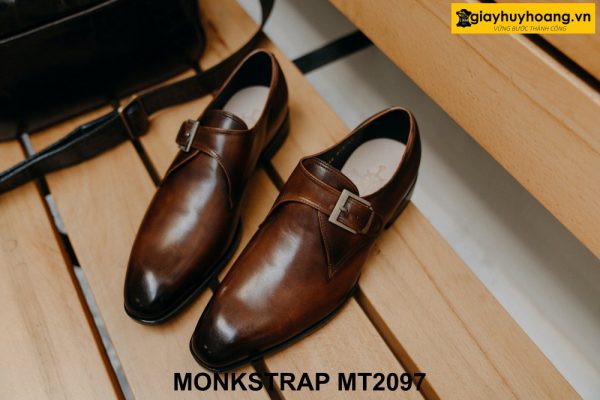 Giày da nam Monkstrap hàng hiệu chính hãng MT2097 002
