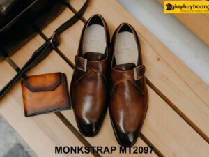 Giày da nam Monkstrap hàng hiệu chính hãng MT2097 001