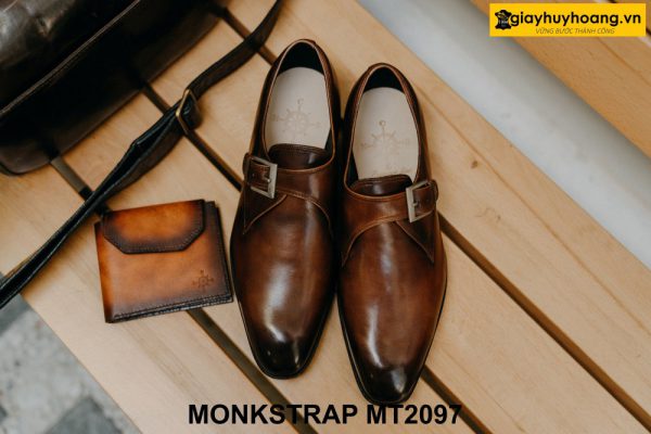 Giày da nam Monkstrap hàng hiệu chính hãng MT2097 001