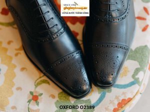 Giày da nam hàng hiệu chính hãng màu nâu Oxford O2389 005