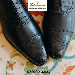 Giày da nam hàng hiệu chính hãng màu nâu Oxford O2389 005