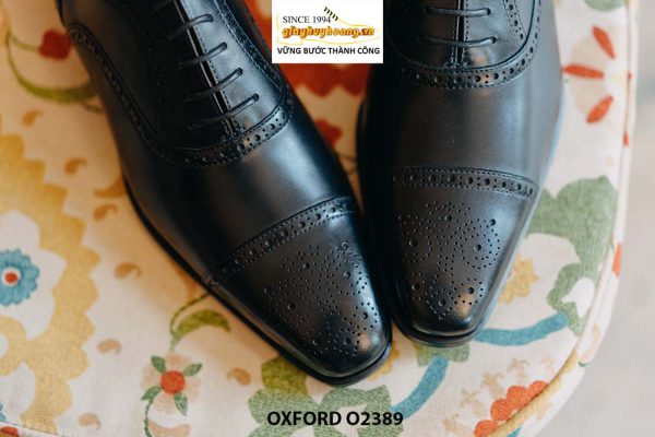 Giày da nam hàng hiệu chính hãng màu nâu Oxford O2389 005