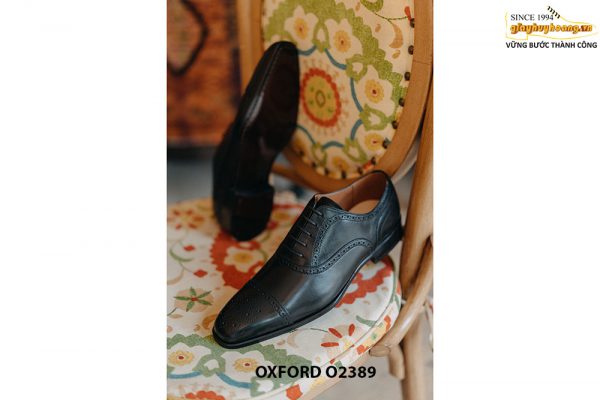 Giày da nam hàng hiệu chính hãng màu nâu Oxford O2389 004