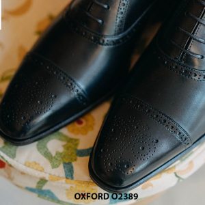 Giày da nam hàng hiệu chính hãng màu nâu Oxford O2389 002