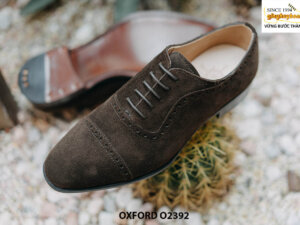 Giày da nam da lộn thời trang Oxford O2392 006