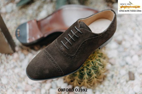 Giày da nam da lộn thời trang Oxford O2392 006