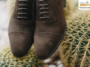 Giày da nam da lộn thời trang Oxford O2392 001