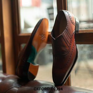 Giày da nam thiết kế giả buộc dây Oxford O2394 004
