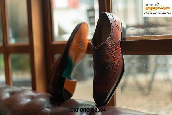 Giày da nam thiết kế giả buộc dây Oxford O2394 004
