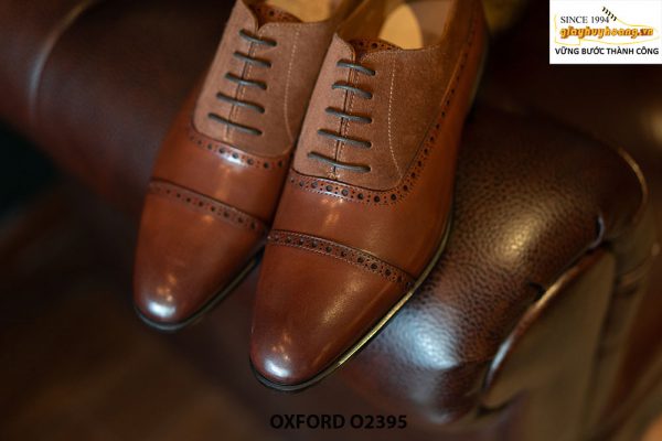 Giày tây nam phối da lộn sáng tạo Oxford O2395 002