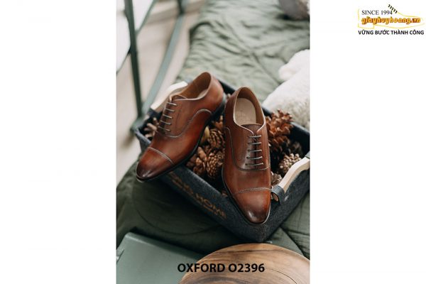 Giày tây nam trung niên thời trang cao cấp Oxford O2396 004