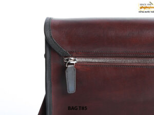 Túi đeo chéo nam da bò màu nâu T85 004