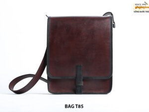 Túi đeo chéo nam da bò màu nâu T85 001