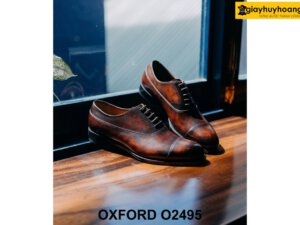 Giày tây nam đế khâu chỉ bền bỉ Oxford O2495 004