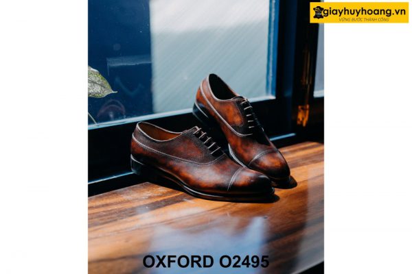 Giày tây nam đế khâu chỉ bền bỉ Oxford O2495 004