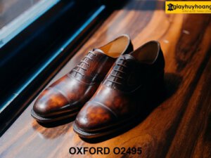 Giày tây nam đế khâu chỉ bền bỉ Oxford O2495 001
