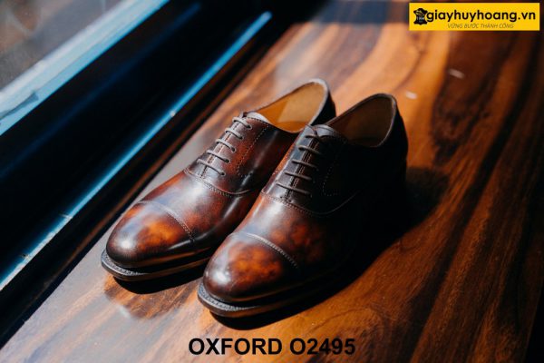 Giày tây nam đế khâu chỉ bền bỉ Oxford O2495 001