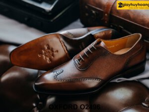 Giày tây nam Wingtips da nhập ý italy Oxford O2496 004