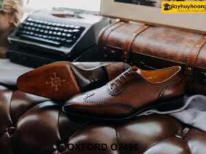 Giày tây nam Wingtips da nhập ý italy Oxford O2496 003