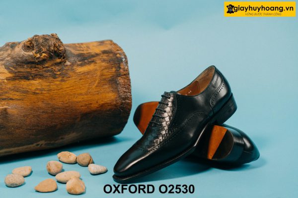 Giày tây nam phối da vân lôi cuốn Oxford O2530 003