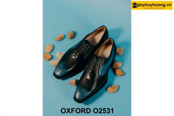 Giày da nam nhuộm màu thủ công Patina Oxford O2531 001