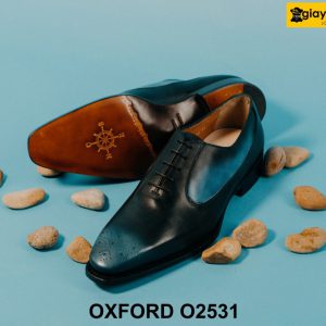 Giày da nam nhuộm màu thủ công Patina Oxford O2531 003