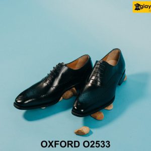 Giày da nam chính hãng đục lỗ Full Brogues Oxford O2533 002