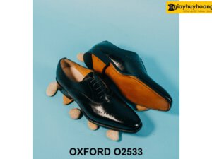 Giày da nam chính hãng đục lỗ Full Brogues Oxford O2533 003