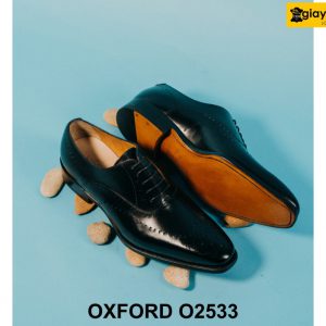 Giày da nam chính hãng đục lỗ Full Brogues Oxford O2533 003