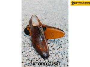 Giày da nam đế khâu chỉ bền bỉ Oxford O2537 002