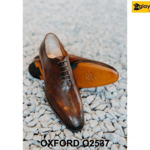Giày da nam đế khâu chỉ bền bỉ Oxford O2537 002