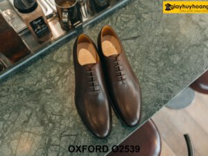 Giày da nam loại trơn không họa tiết Oxford O2539 001