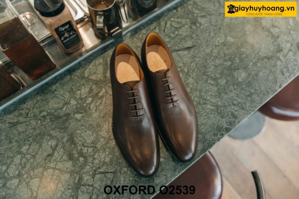 Giày da nam loại trơn không họa tiết Oxford O2539 001