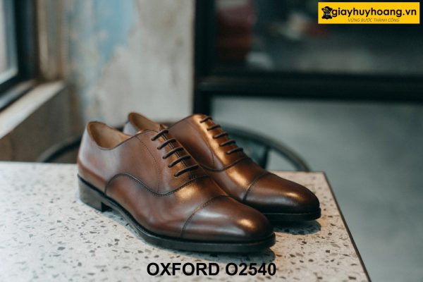 Giày tây nam đóng giày thủ công Oxford O2540 003