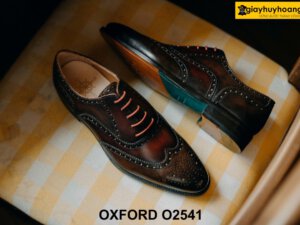 Giày tây nam da bò nhập khẩu ý italy Oxford O2541 004