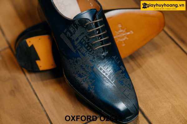Giày da nam đế da bò chống trượt cao cấp Oxford O2543 004