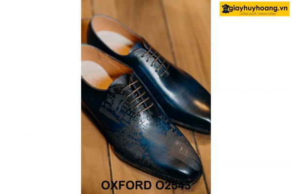 Giày da nam đế da bò chống trượt cao cấp Oxford O2543 003