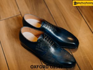 Giày da nam đế da bò chống trượt cao cấp Oxford O2543 001