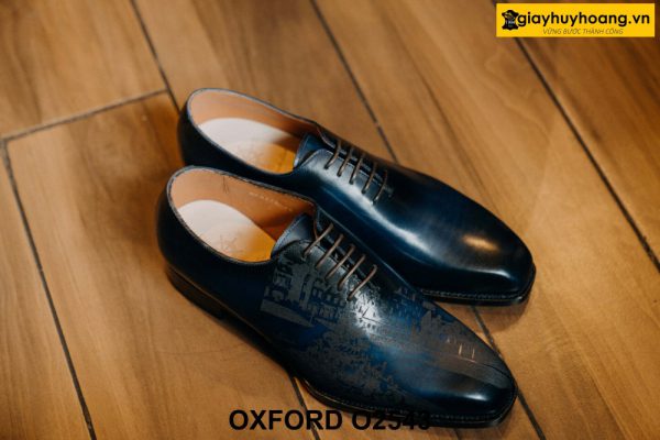 Giày da nam đế da bò chống trượt cao cấp Oxford O2543 001