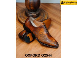 Giày da nam đế khâu goodyear welted Oxford O2544 005