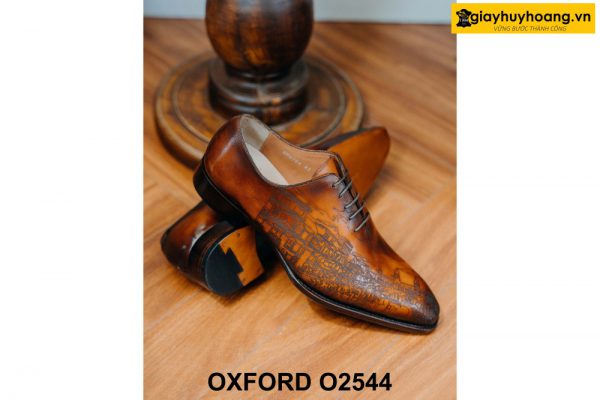 Giày da nam đế khâu goodyear welted Oxford O2544 005