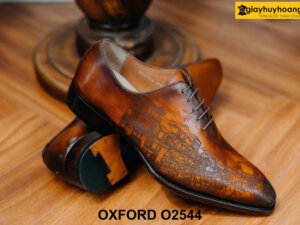 Giày da nam đế khâu goodyear welted Oxford O2544 004
