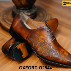 Giày da nam đế khâu goodyear welted Oxford O2544 004